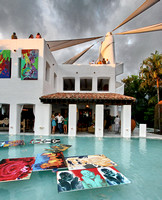 Art Basel 2007 - Tomas Loewy's floating canvases & fashion show @ Casa Blanca / Hibiscus Island