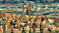 Burning Man with KAWS